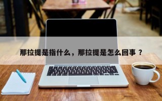 那拉提是指什么，那拉提是怎么回事 ？