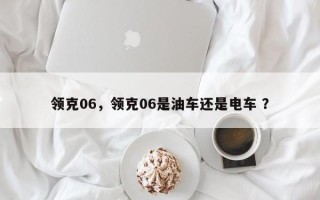 领克06，领克06是油车还是电车 ？