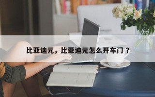 比亚迪元，比亚迪元怎么开车门 ？