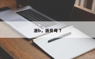 浙b，浙贝母 ？